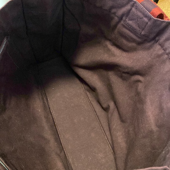 Hermes Authentic gently used canvas tote, burgundy color, made in France. - Picture 6 of 15